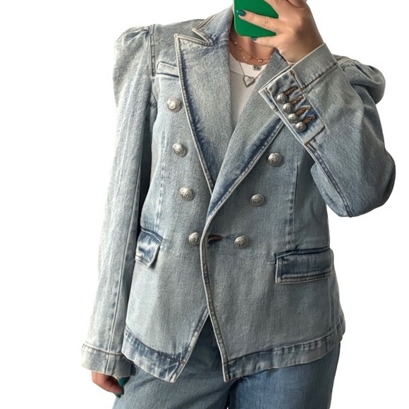 Generation Love Jackets & Blazers - Generation Love Sutton Light Blue Denim Jacket
